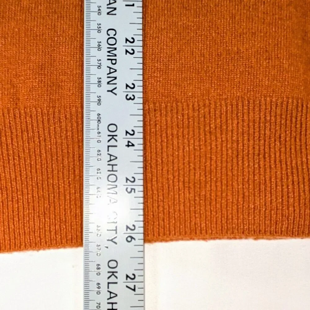 J. Crew Terracotta Button Up V Neck Cardigan Wool/Cashmere Blend XS